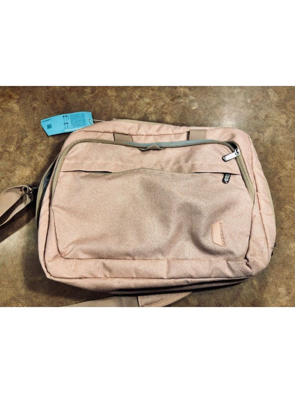 Bagsmart Pink Laptop Backpack 16" Padded Computer Compartment Travel Work School